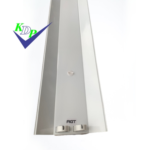 Máng led đôi 2×1.2 AGT kèm chóa phản quang sơn tinh điện bản rộng AGTCSR218