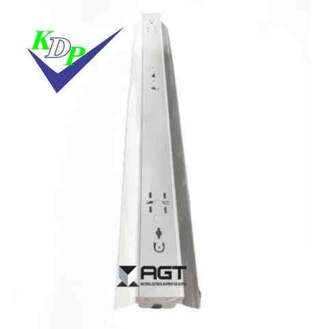 Máng led đôi 2×1.2 AGT kèm chóa phản quang sơn tinh điện bản rộng AGTCSR218