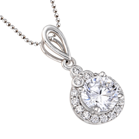Mặt dây chuyền Bạc đính đá CZ PNJSilver
