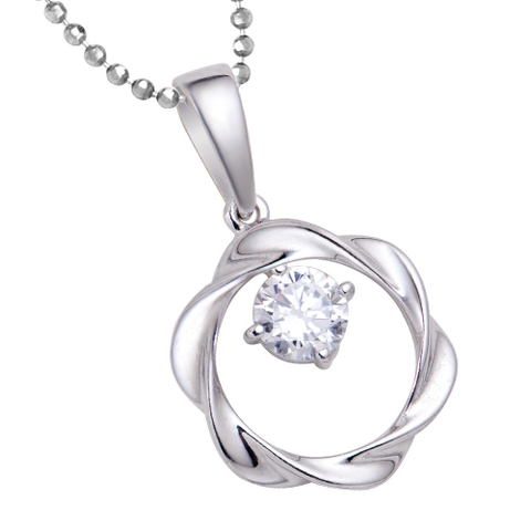 Mặt dây chuyền Bạc đính đá CZ PNJSilver