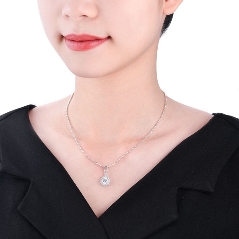 Mặt dây chuyền Bạc đính đá CZ PNJSilver