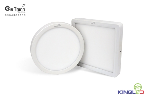 Ốp trần 24W Kingled tròn viền trắng ánh sáng trắng (BH24T)