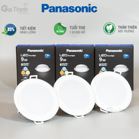 Đèn âm trần 9W panasonic 3 chế độ sáng (BHĐM24T)