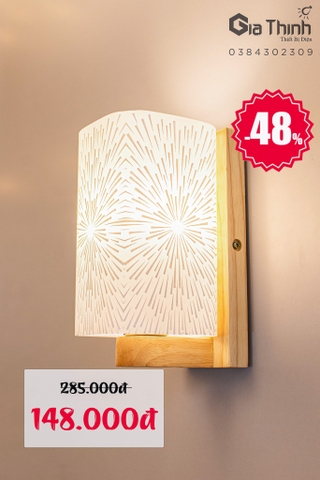 Đèn trang trí thân gỗ GT224