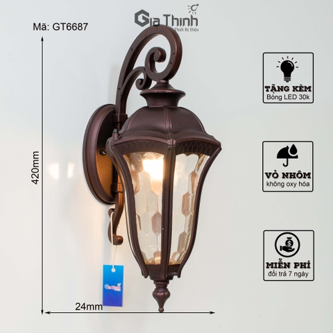 Đèn cột nhôm GT6687