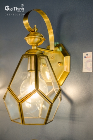 Đèn cột đồng GT0607 (Bảo hành đổi mới bóng led trong đèn 24 tháng)
