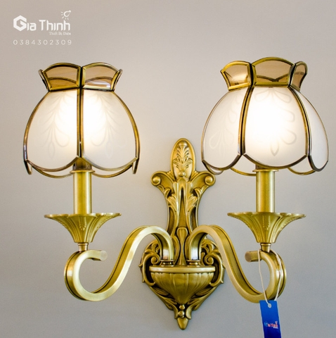 Đèn đồng đôi gắn tường - Sử dụng trong nhà