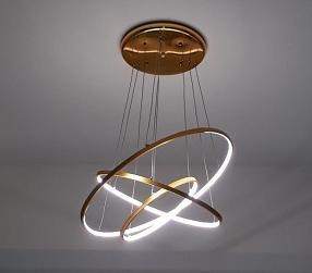 Đèn chùm 3 vòng -Vàng mờ