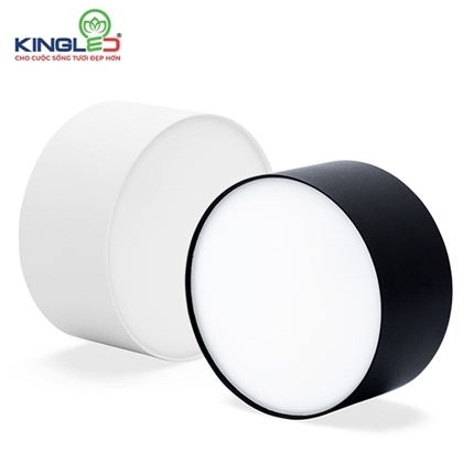 Ống bơ 12W Kingkled vỏ đen ánh sáng vàng tán quang (BH24T)
