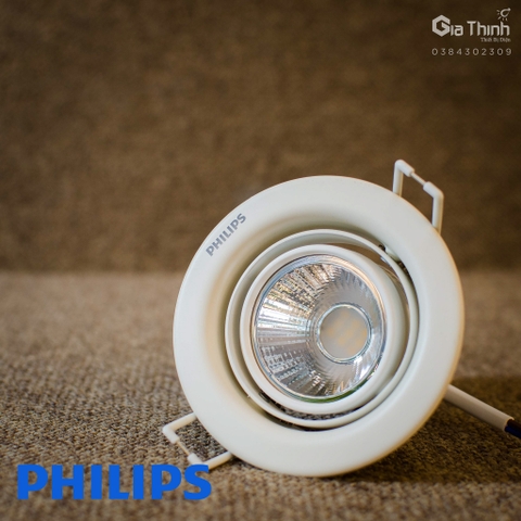 Âm trần 7W Philips ánh sáng trung tính chiếu rọi (Bh24T)
