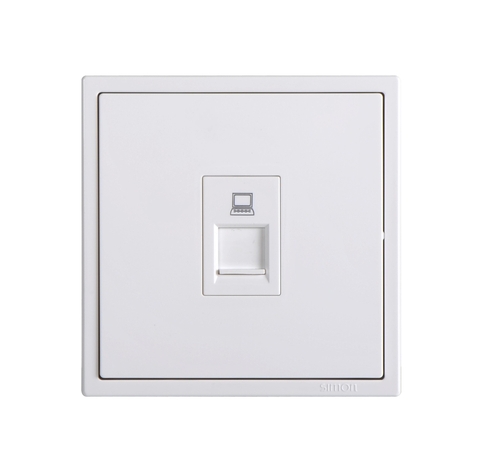 Ổ cắm dữ liệu đơn Cat5e Simon i7 màu Chanpange