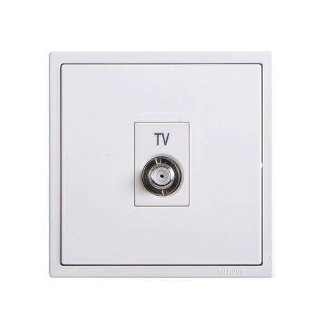 Ổ cắm TV có chống nhiễu khuẩn F Simon i7 màu Champange