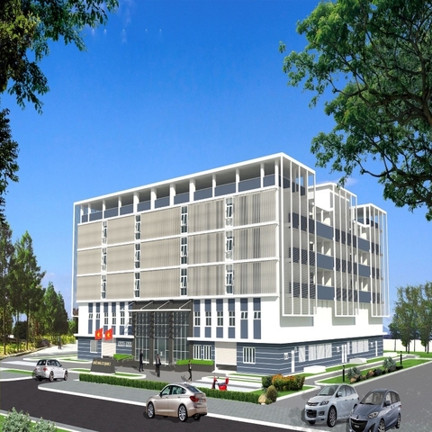 Công trình Khối nhà Cơ quan 3, Khu Trung tâm Chính trị - Hành chính tỉnh Long An