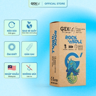 G'EXlife Rock'nRoll Bao cao su (Hộp 12 cái)
