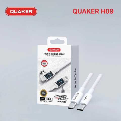 Cáp Sạc Typec To TypeC Quaker 100W H09