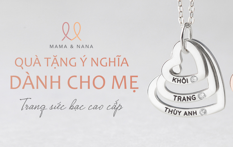 Top những món quà tặng trang sức bạc khắc tên cho ngày của mẹ, ngày 20.10, 08.03