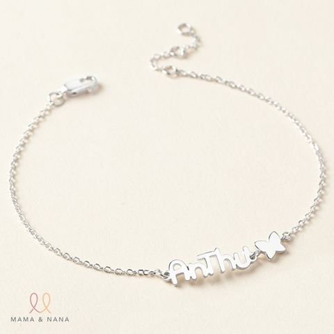 Lắc Tay Cho Bé Gái Theo Tên Với Charm Trên Dây Hình Ngộ Nghĩnh - Say My Name