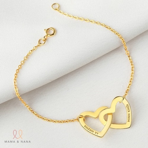 Vòng Tay Mẹ Và Con 2 Trái Tim Lồng Nhau Ý Nghĩa A Mom's Heart