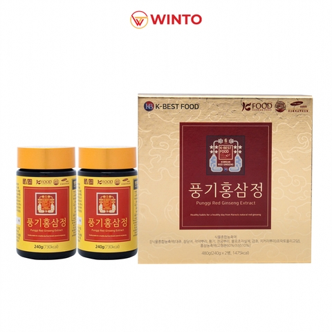 Cao Hồng Sâm Cô Đặc K - Best Food Hàn Quốc (Hộp 2 lọ x 240g)