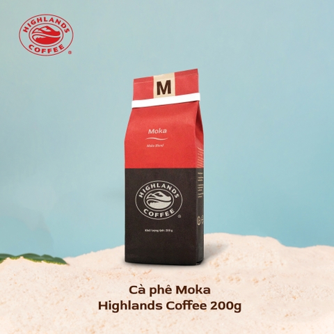 Cà Phê Rang Xay Moka Highlands Coffee 200g/gói