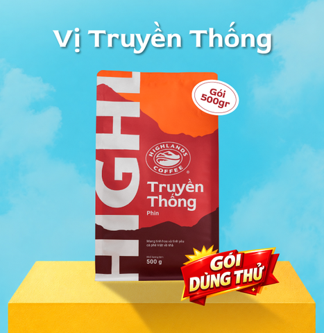 Cà Phê Rang Xay Truyền Thống Highlands Coffee 500g