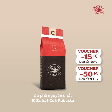 Cà Phê Rang Xay Culi Highlands Coffee 200g/gói