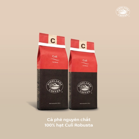 COMBO 2 Gói Cà Phê Rang Xay Culi Highlands Coffee 200g/gói