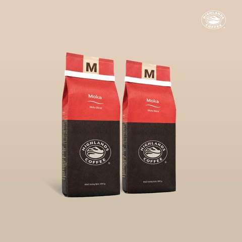 COMBO 2 Gói Cà Phê Rang Xay Moka Highlands Coffee 200g/gói