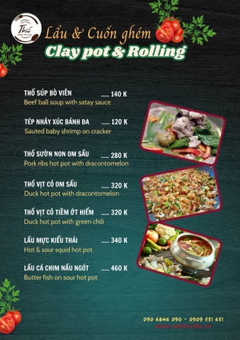 A - MÓN LẨU & CUỐN
