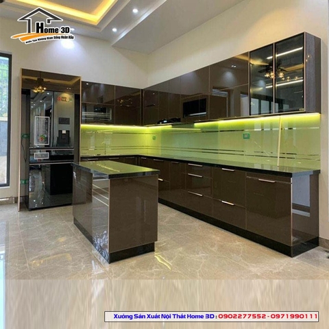 Tủ bếp Mỹ Đình – Chống ẩm vượt trội, thiết kế chuẩn gu hiện đại