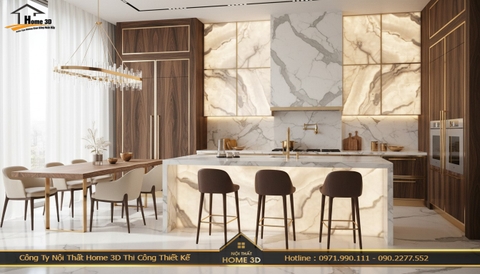 Thiết kế nội thất trọn gói chung cư The Golden Palm hiện đại – Home 3D