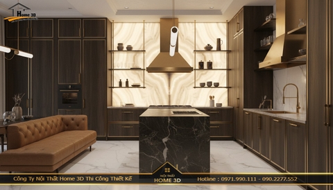 Thiết kế nội thất trọn gói chung cư The Zen Residence tinh tế – Home 3D