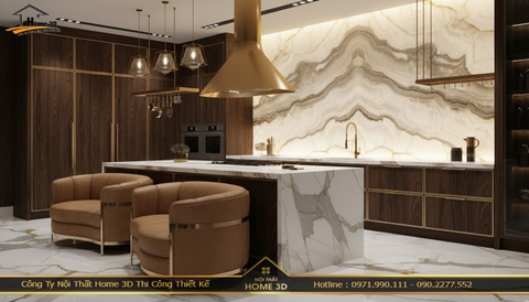 Thiết kế nội thất trọn gói chung cư CT12 Văn Phú hiện đại – Home 3D