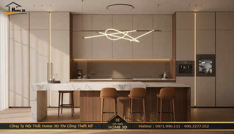 Thiết kế nội thất trọn gói & cải tạo tủ bếp chống ẩm The Sun Garden