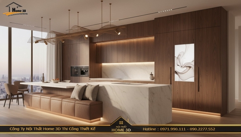 Cải tạo tủ bếp chống ẩm chung cư Hồ Gươm Plaza bền lâu – Home 3D