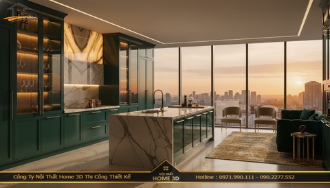 Thi công thiết kế tủ bếp nội thất trọn gói tại Vũ Hữu – Chuẩn xưởng, giá tận gốc