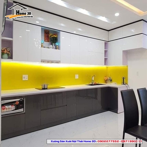 Báo Giá Tủ Bếp Gỗ Công Nghiệp Cánh Melamine Tại Hà Nội
