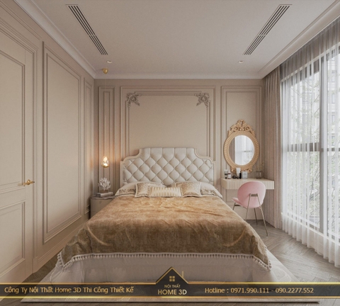 Thiết kế nội thất chung cư Feliz Homes Hoàng Mai 45m2 - Phong cách Neo Classic
