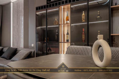 Hoàn Thiện Thiết kế nội thất chung cư 75m2 Khai Sơn City - Home 3D