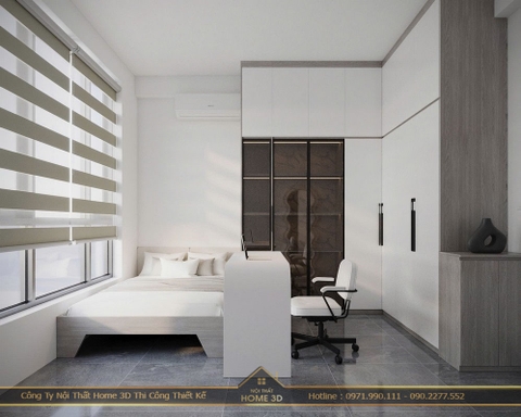 Thiết Kế Nôi Thất 2 Phòng Ngủ Đẹp Nhà Chị Nguyệt Kim Giang - Đẹp Rẻ Hiện Đại