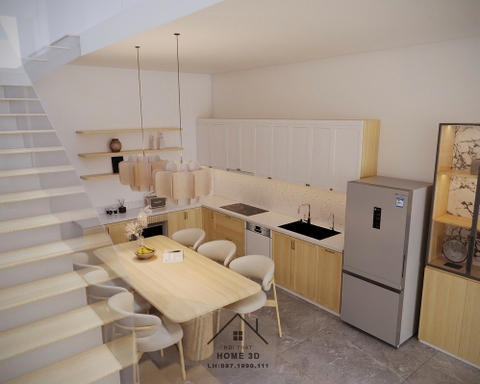 Thiết Kế Nội Thất Nhà Phố Nhà A Chuyên Tại Chương Mỹ Hà Nội - Nội Thất Home 3D