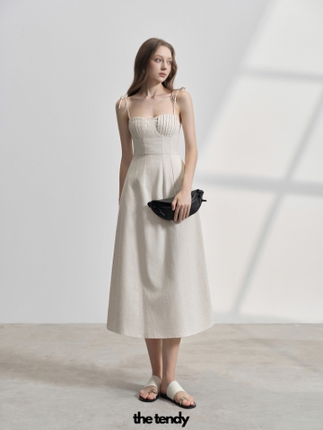 Đầm linen MERVIN, đầm hai dây cúp ngực quyến rũ