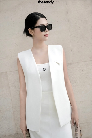 Áo gile Kelsey, chất chéo nhật cao cấp, trendy