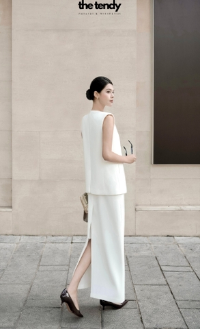 Áo gile Kelsey, chất chéo nhật cao cấp, trendy