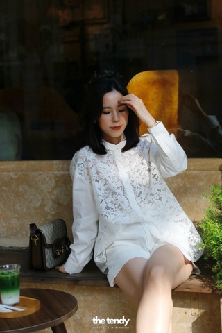 Áo sơ mi ren Cecily