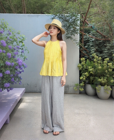 Áo yếm linen dây buộc sau lưng lena