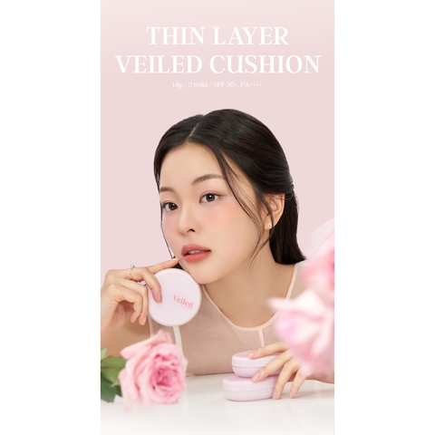 Phấn Nước Mịn Lì Lâu Trôi Black Rouge Thin Layer Veiled Cushion SPF50+/PA++++ 14g