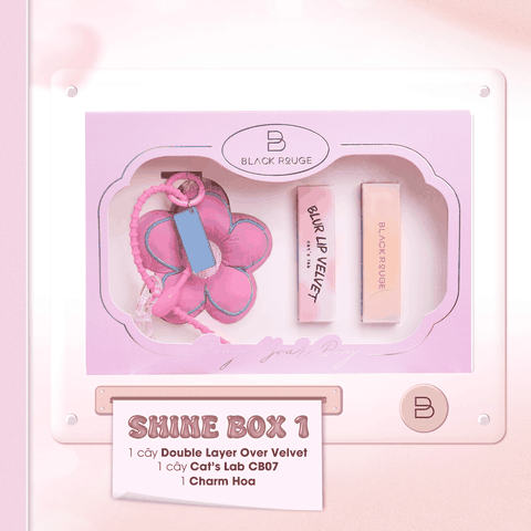 HỎA TỐC [SHINE BOX 1] Set Quà Tặng Black Rouge x Cat’s Lab – Box Son Chuẩn Gu