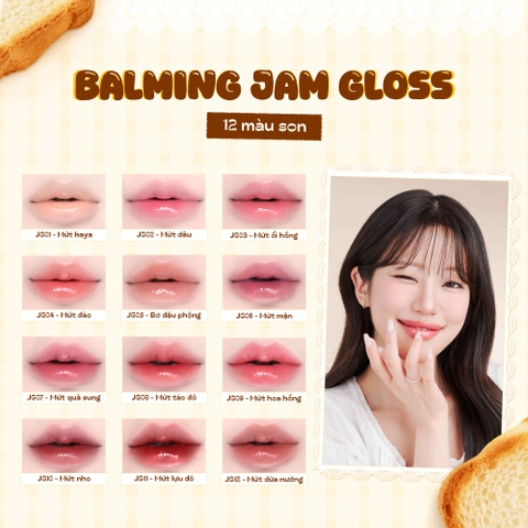 [MỚI] Son Bóng Dưỡng Ẩm Black Rouge Balming Jam Gloss - 3.2g