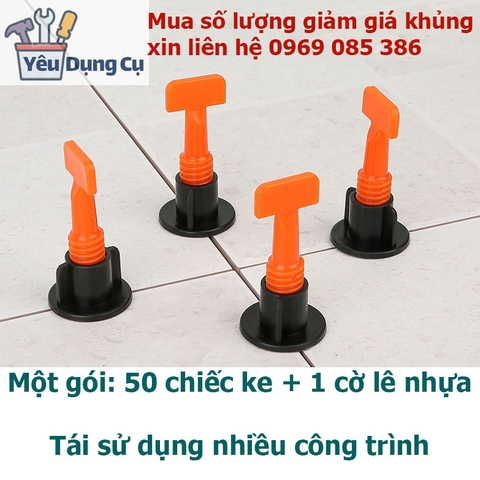 Ke cân bằng lát gạch tái sử dụng | Ke vít ốp lát gạch men chữ T